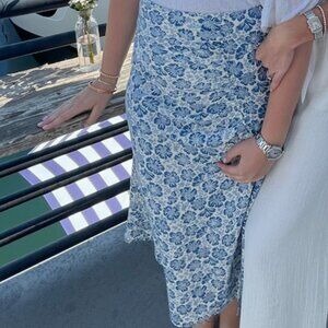 Reformation Floral Midi Skirt